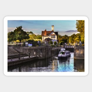 Goring on Thames Lock Sticker